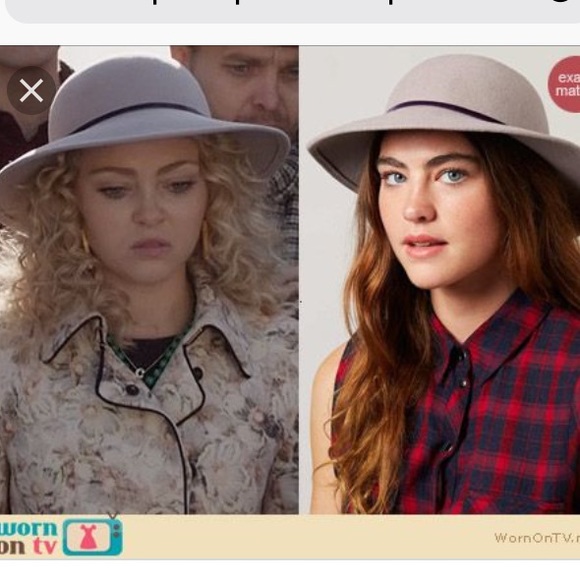 Topshop Felt Wool Lilac Hat Beekeeper Style - Picture 2 of 7